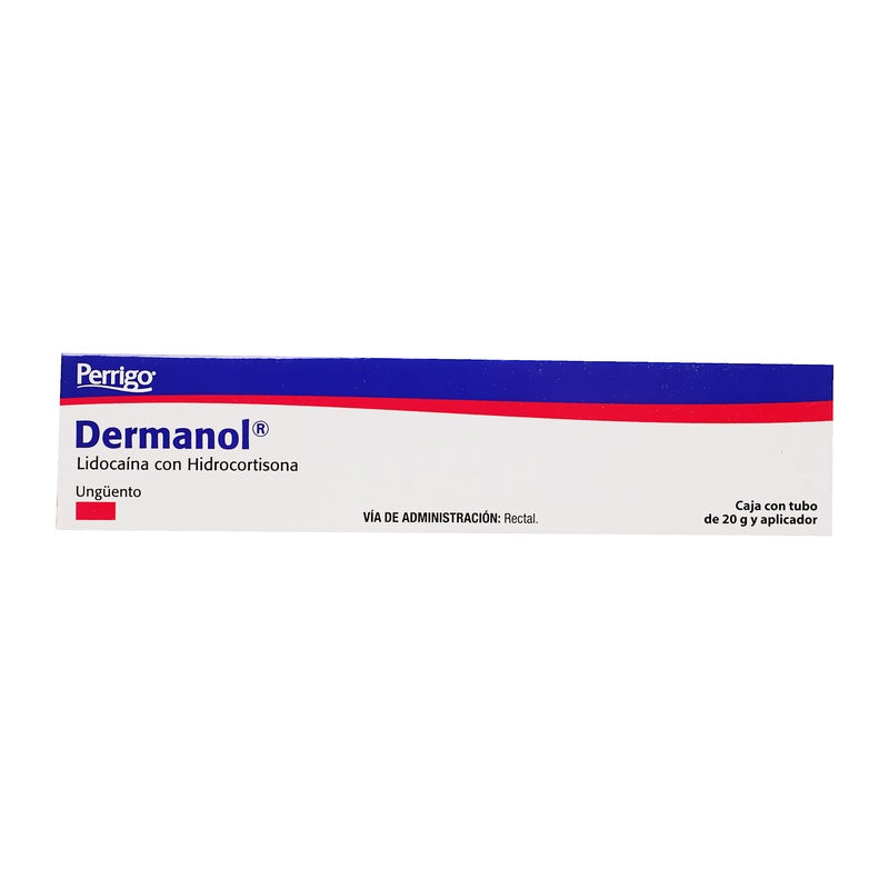 Lidocaina / Hidrocortisona 60 Mg / 1 Gr / 100 Gr 20 Gr Ung Rec Dermanol 7501109763436 perfil 5