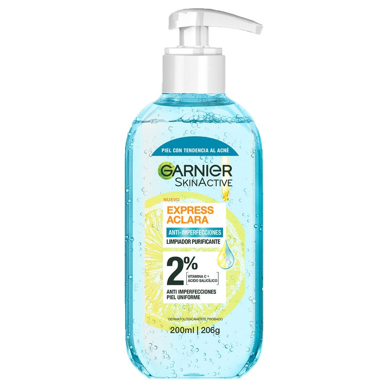 Limpiador Facial Garnier Skin Active Express Aclara 200 Ml 8112 3600542528122