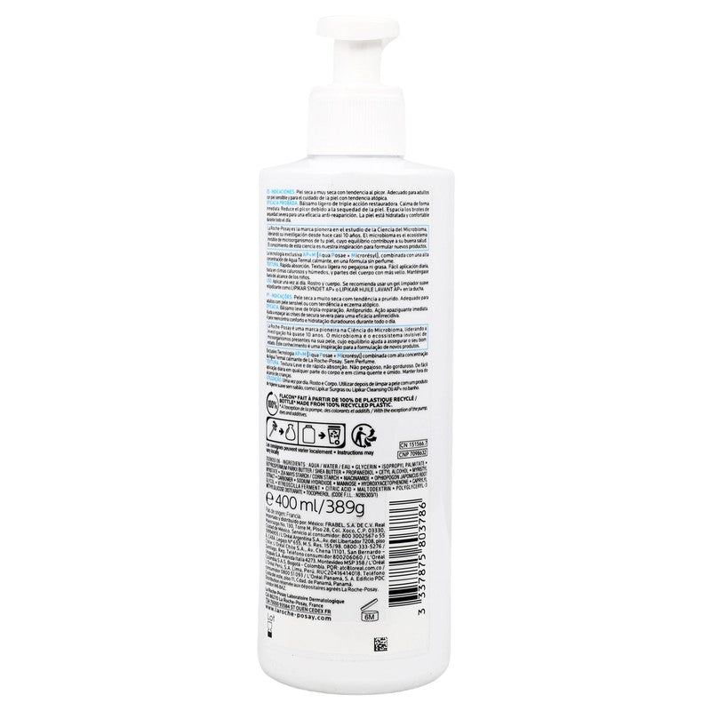 Lipikar Baume Ligth Ap Anticomezon 400 Ml Bso 3337875803786 5