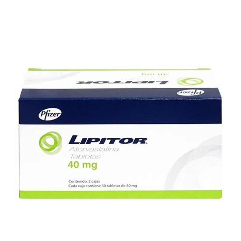 Lipitor 40 Mg Con 30 Tabletas Duopack