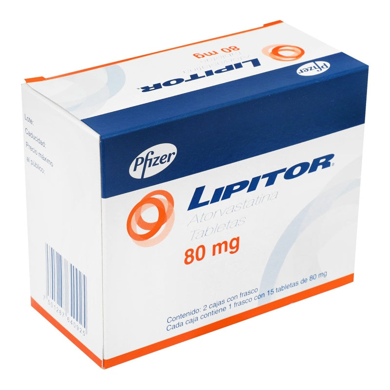 Lipitor 80 Mg Con 15 Tabletas Duopack