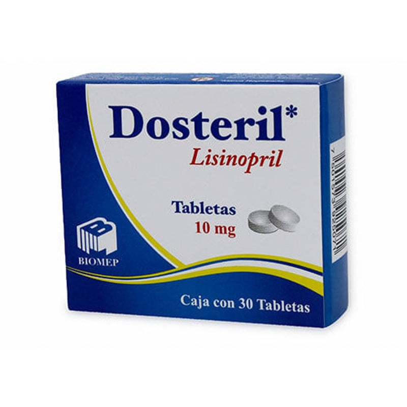 Lisinopril 10 Mg Con 30 Tabletas Dosteril