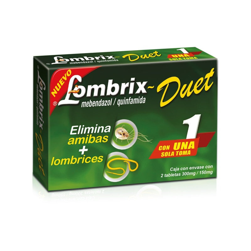 Lombrix Duet 300 / 150 Mg Con 2 Tabletas