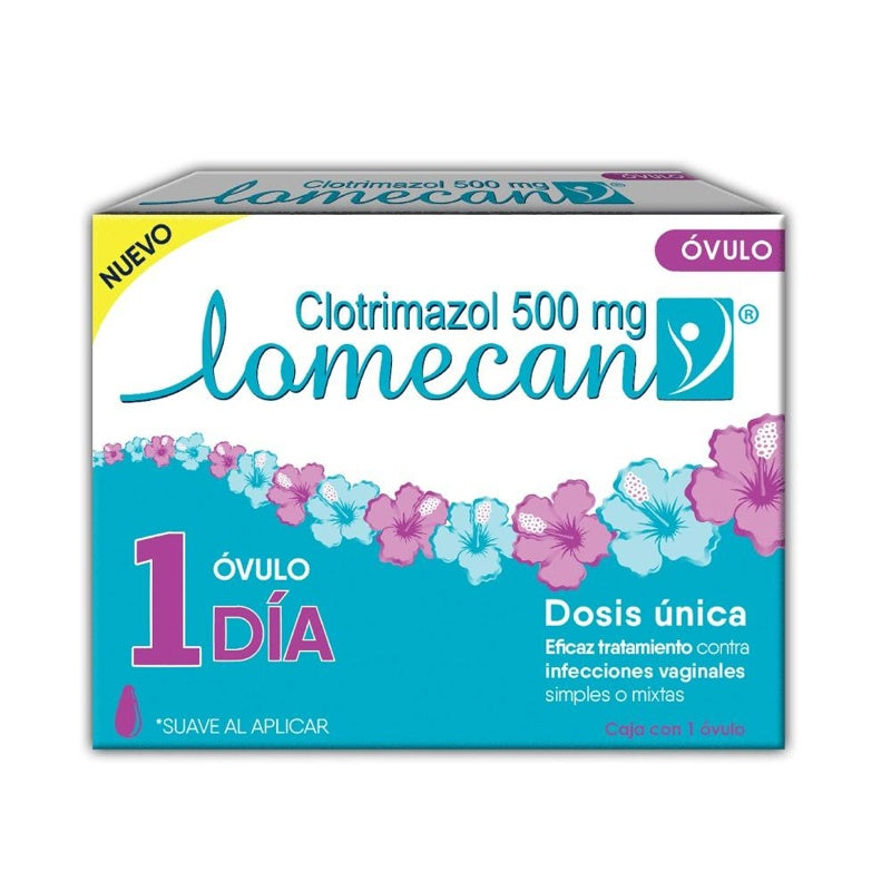 Lomecan V 500 Mg Con 1 Óvulos Vag