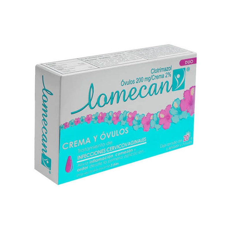 Lomecan V Crema Vag 2% Óvulos Vag 200 Mg 650240029165