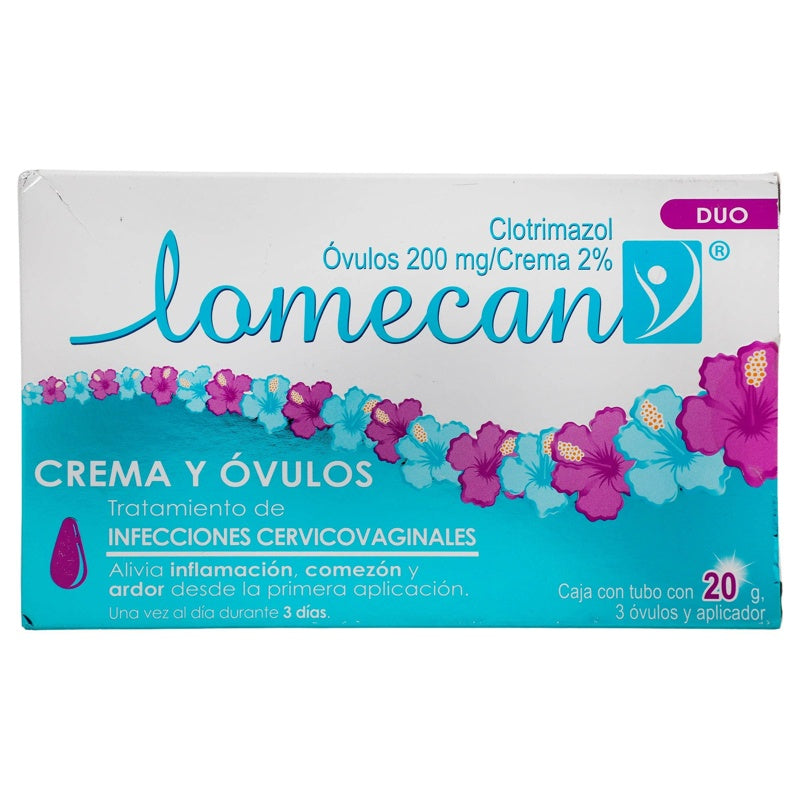 Lomecan V Crema Vag 2% Óvulos Vag 200 Mg 650240029165 perfil 4