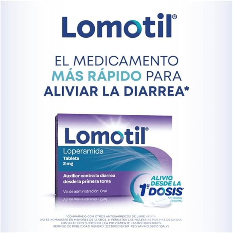 Lomotil 2 Mg Con 8 Tabletas