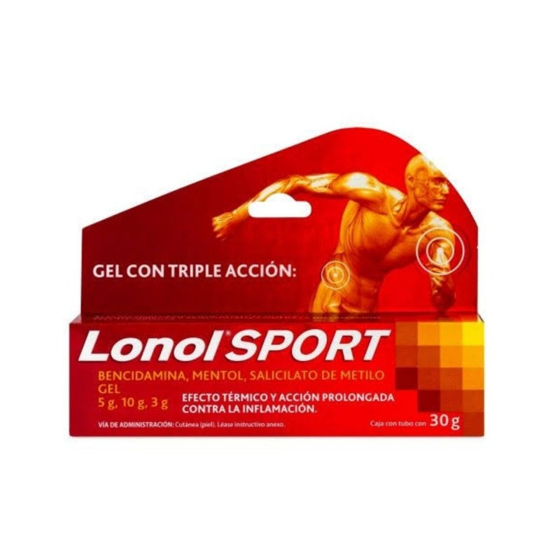 Lonol Sport 5 / 10 / 3 Gr / 100 Gr 30 Gr Gel Tópica 7501165011403
