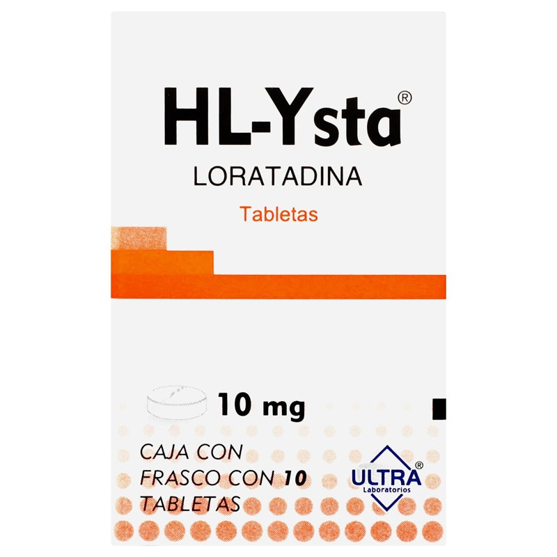 Loratadina 10 Mg Con 10 Tabletas Hl Ysta