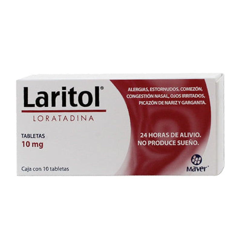 Loratadina 10 Mg Con 10 Tabletas Laritol