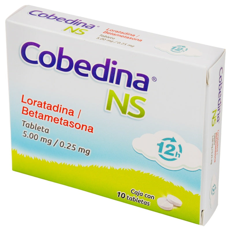 Loratadina / Betametasona 5 / 0.25 Mg Con 10 Tabletas Cobedina Ns 780083150129