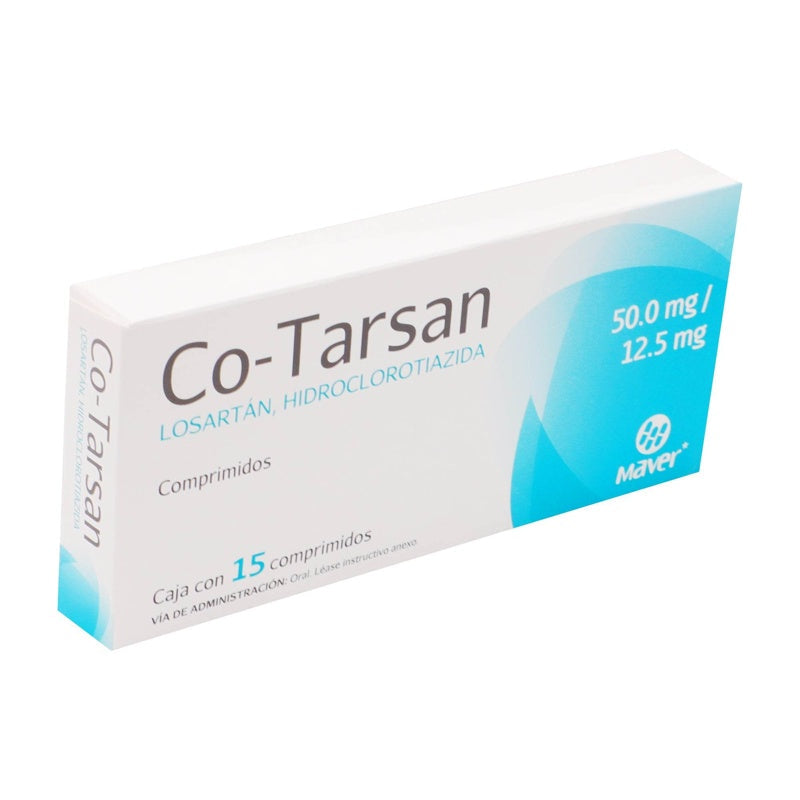 Losartan / Hidroclorotiazida 50 / 12.5 Mg Con 15 Comprimidos Cotarsan 7502009742767 perfil 3