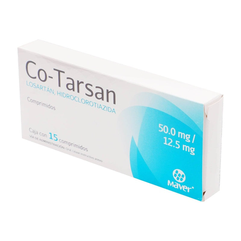Losartan / Hidroclorotiazida 50 / 12.5 Mg Con 15 Comprimidos Cotarsan 7502009742767 perfil 4