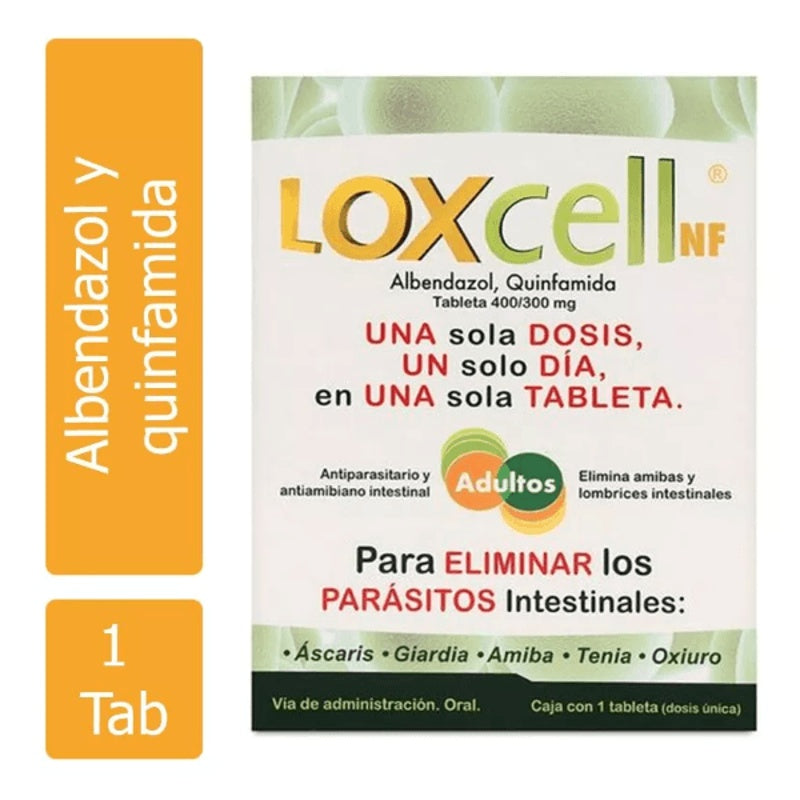 Loxcell Nf 400 / 300 Mg Con Adulto 1 Tabletas