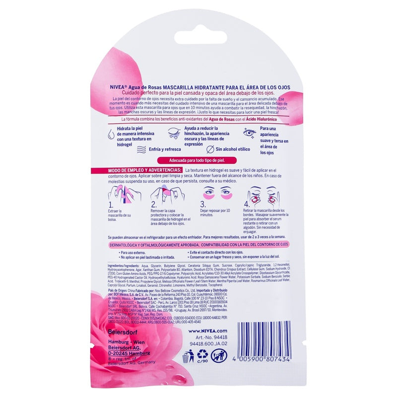 Macarilla Nivea Agua Rosas - Aceite Hia Ojos 4005900807434