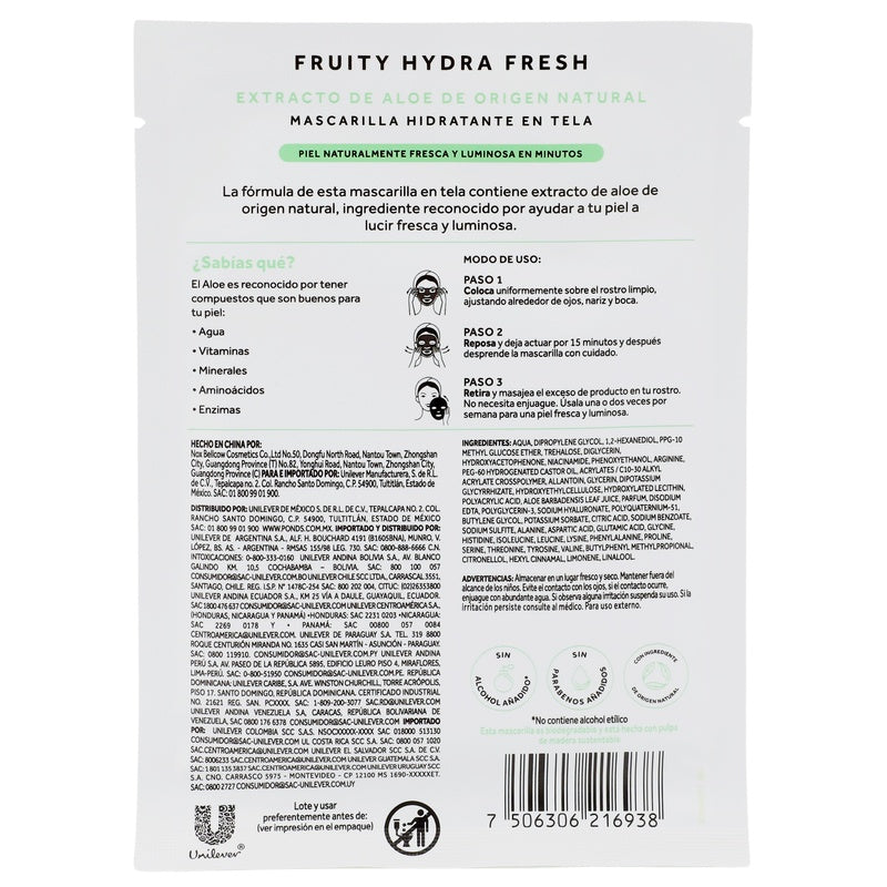 Macarilla Ponds Hidra Fruity Aloe 26 G 7506306216938