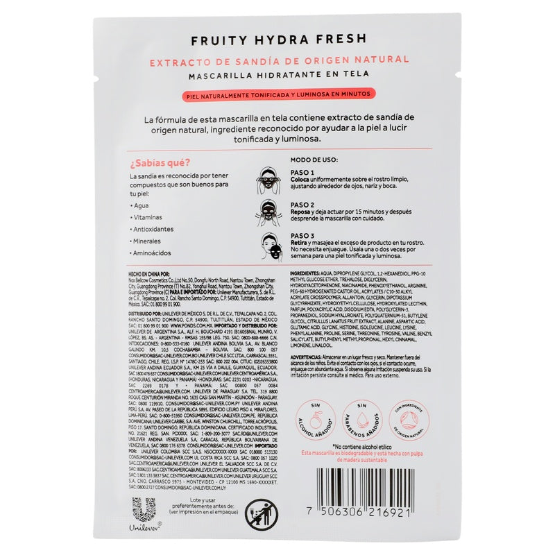 Macarilla Ponds Hydrafresh Fruity Sandia 26 Gr 7506306216921