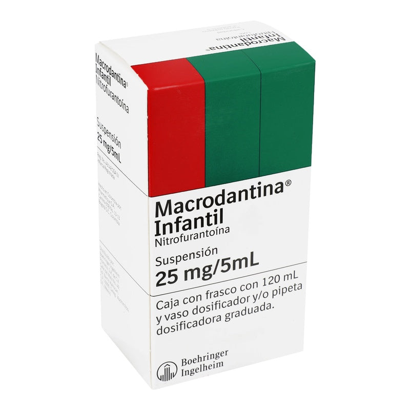 Macrodantina Infantil 25 Mg / 5 Ml 120 Ml Suspensión 7501037950205 perfil 3