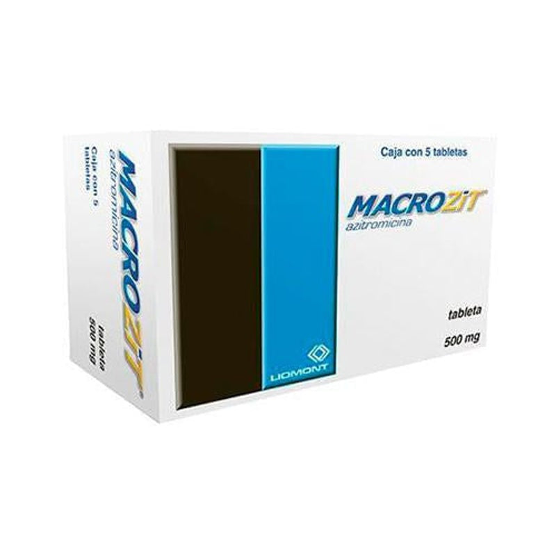 Macrozit 500 Mg Con 5 Tabletas