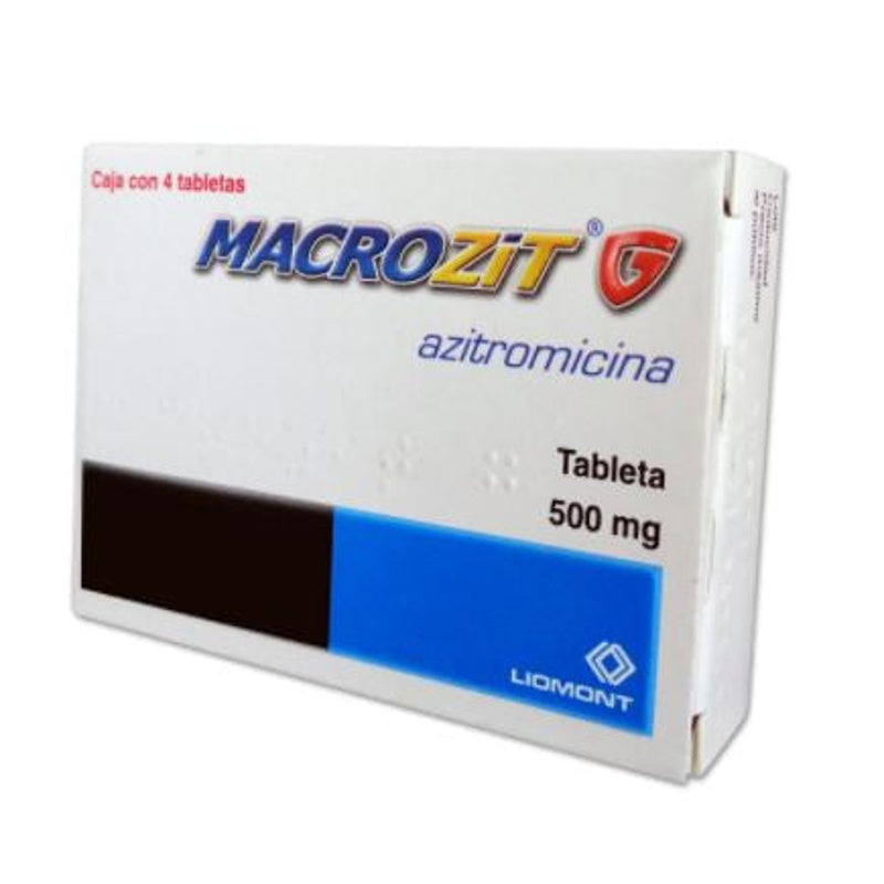 Macrozit G 500 Mg Con 4 Tabletas