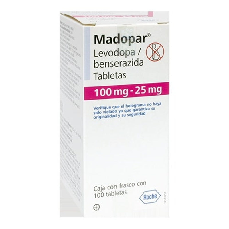 Madopar 100 / 25 Mg Con 100 Comprimidos