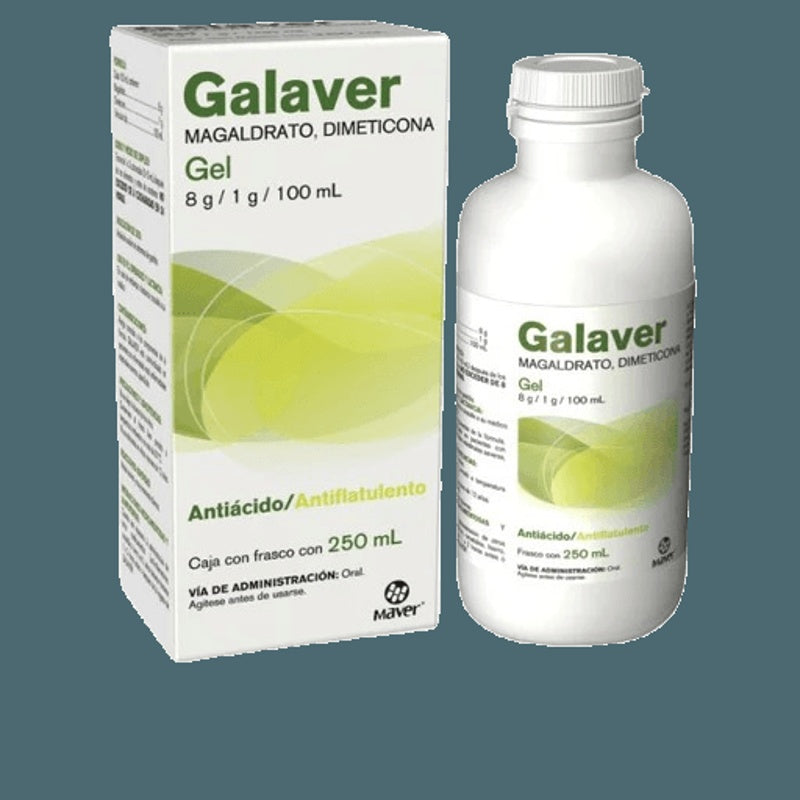 Magaldrato / Dimeticona 8 / 1 Gr / 100 Ml 250 Ml Gel Galaver