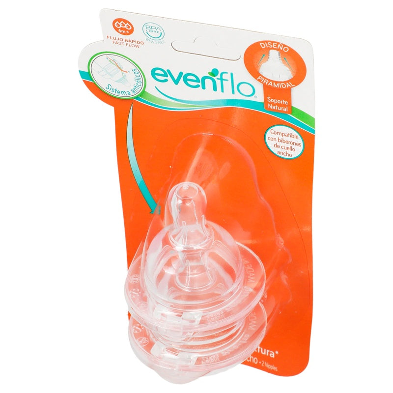 Mamila Evenflo Silicon Flujo Rapido perfil 4