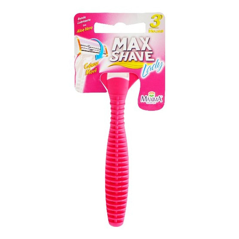 Maquina Afeitar Max Shave Dama 3 Hojas 823703500048