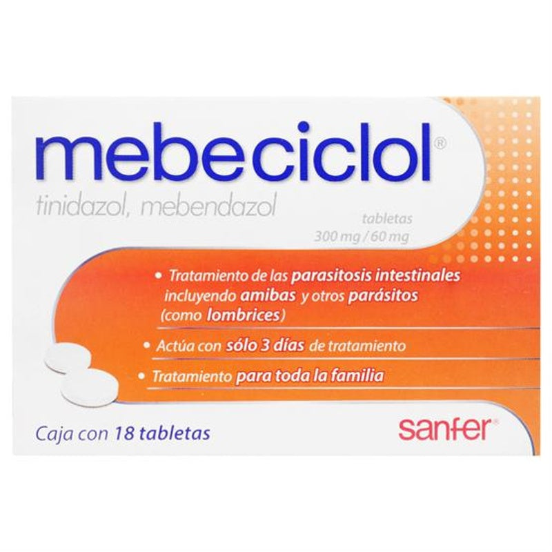 Mebeciclol 60 / 300 Mg Con 18 Tabletas