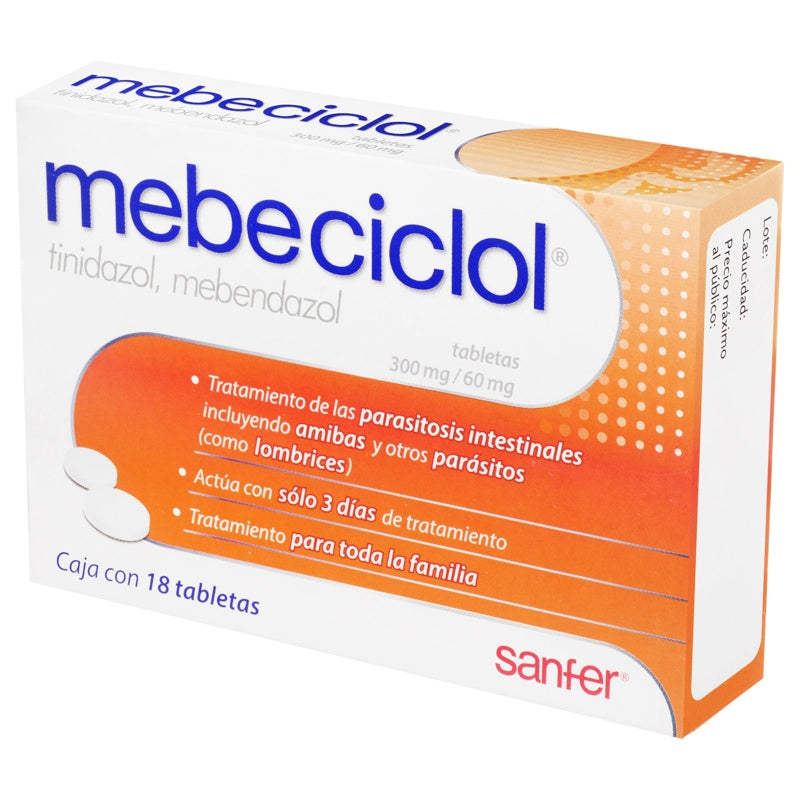 Mebeciclol 60 / 300 Mg Con 18 Tabletas