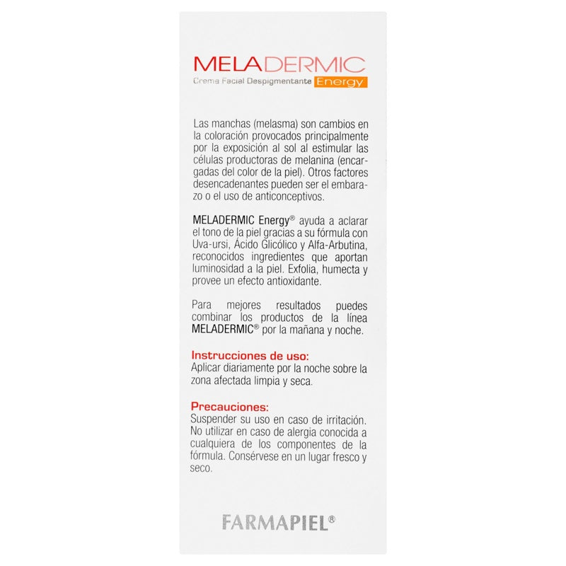 Meladermic Energy Despigmentante 50 Gr Crema Fac