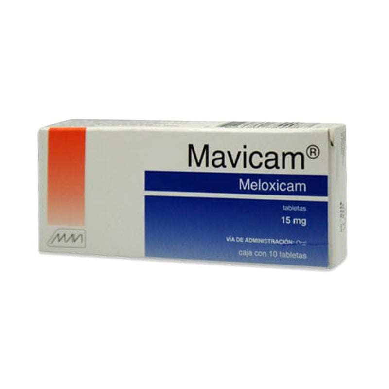 Meloxicam 15 Mg Con 10 Tabletas Mavicam