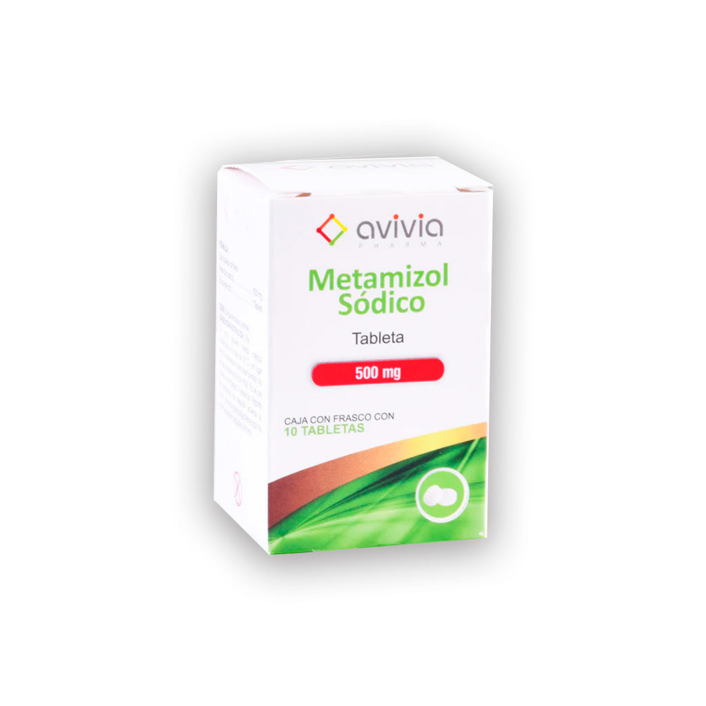 Metamizol Sodico 500 Mg Con 10 Tabletas Avvia 7501342801131