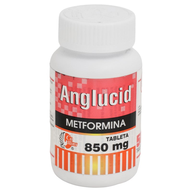 Metformina 850 Mg Con 50 Tabletas Anglucid 780083141868 2