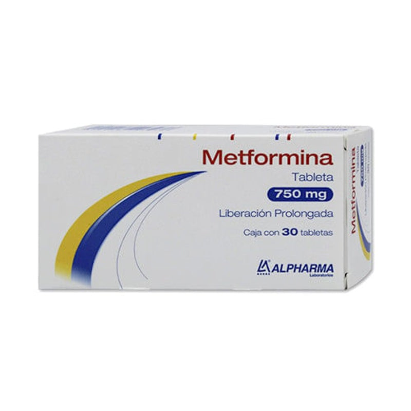 Metformina Lp 750 Mg Con 30 Tabletas Lp Alpharma