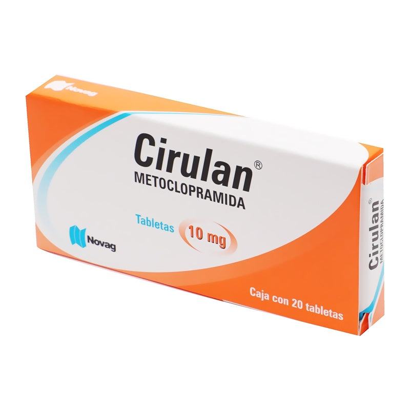 Metoclopramida 10 Mg Con 20 Tabletas Cirulan