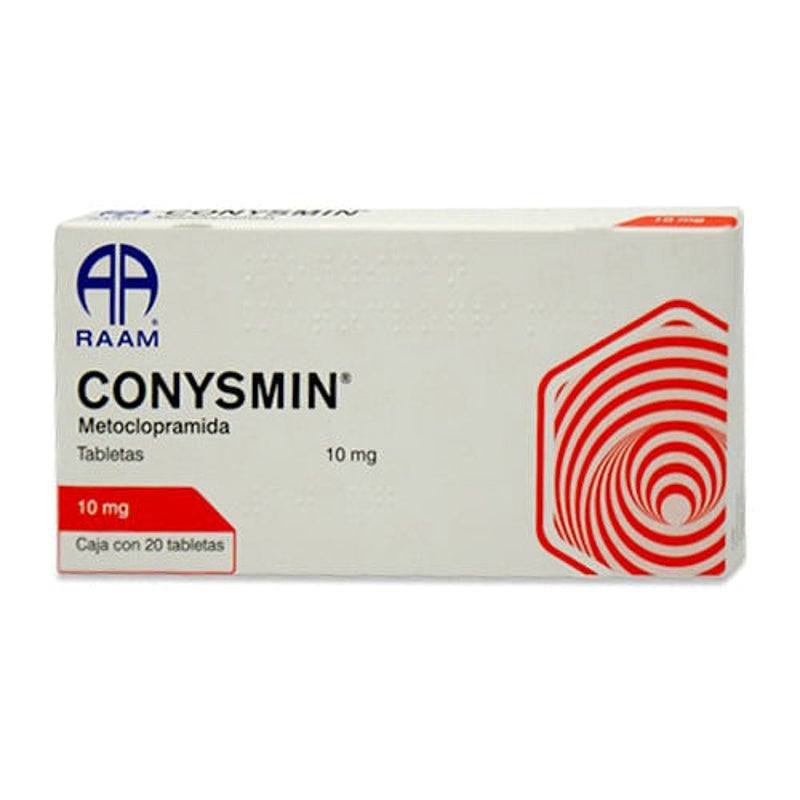 Metoclopramida 10 Mg Con 20 Tabletas Conysmin