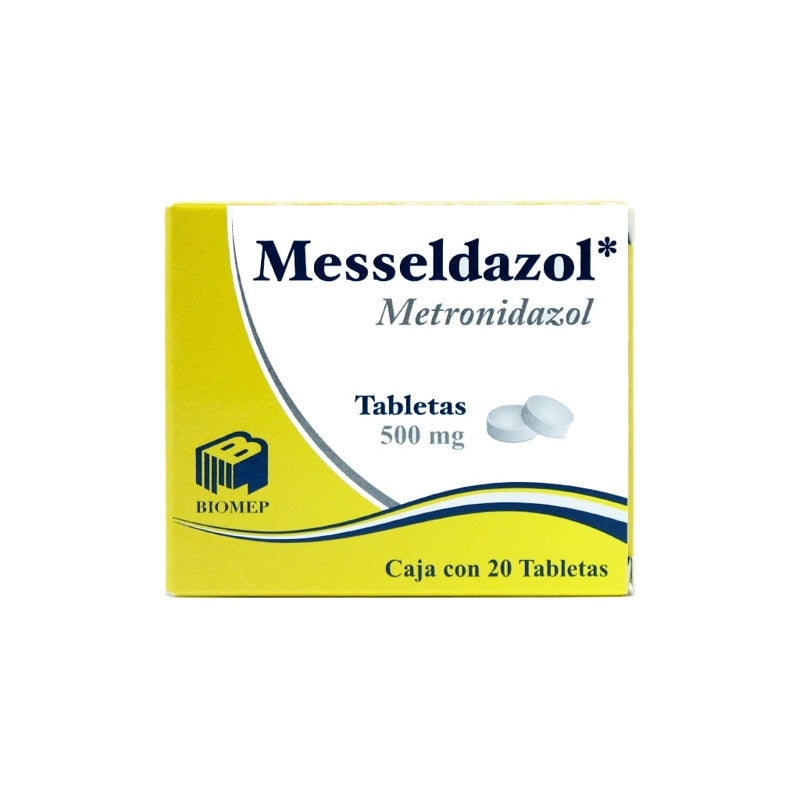 Metronidazol 500 Mg Con 20 Tabletas Messedazol