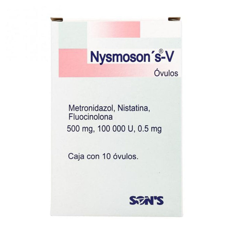 Metronidazol / Acetonido De Fluocinolona / Nistatina 50 / 500 Mg Con 10 Óvulos Vag Nysmosons