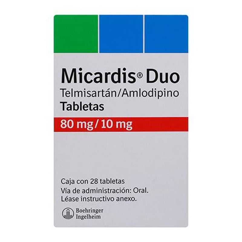 Micardis Duo 80 / 10 Mg Con 28 Tabletas