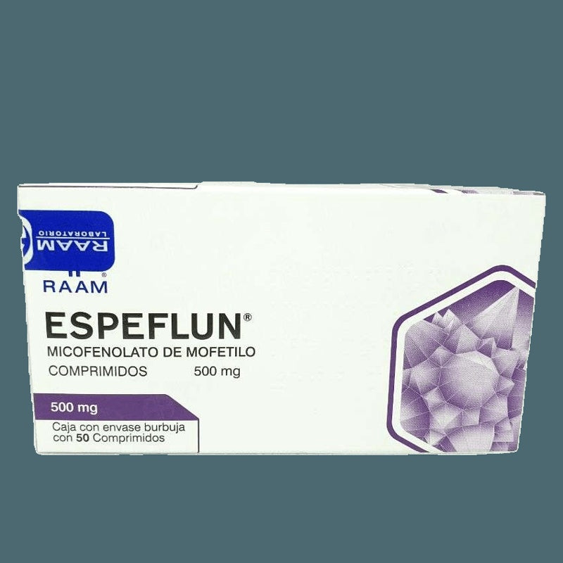 Micofenolato De Mofetilo 500 Mg Con 50 Tabletas Espeflu