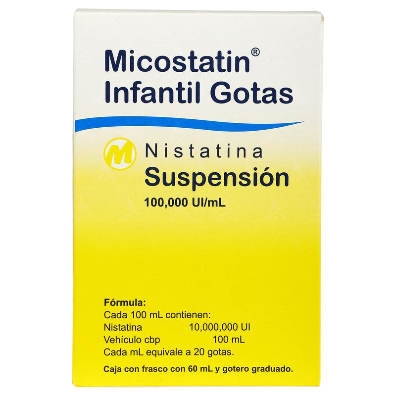 Micostatin 100,000Ui  Ml 60 Ml Gotas 7501058714213