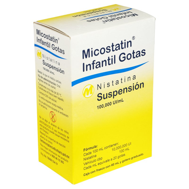 Micostatin 100,000Ui  Ml 60 Ml Gotas 7501058714213 2
