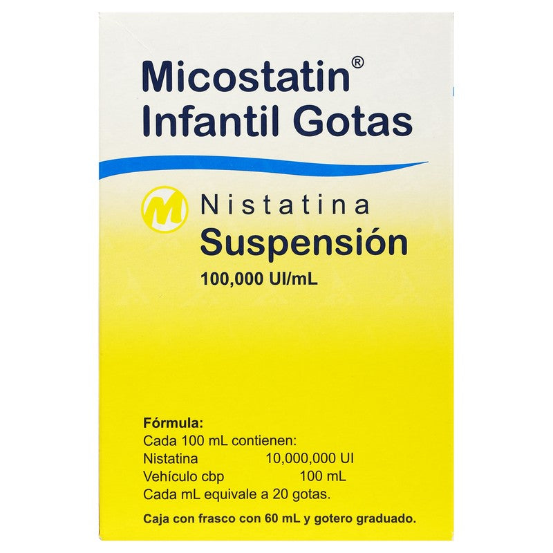 Micostatin 100,000Ui  Ml 60 Ml Gotas 7501058714213 7