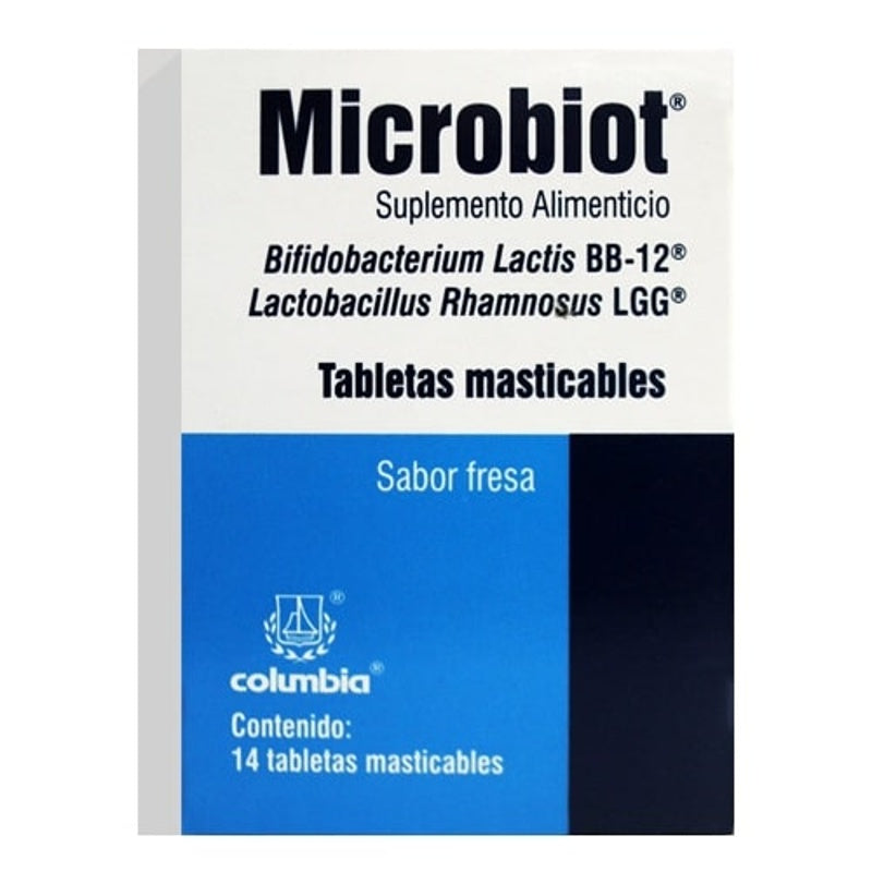 Microbiot Fresa 14 Tabletas Mast