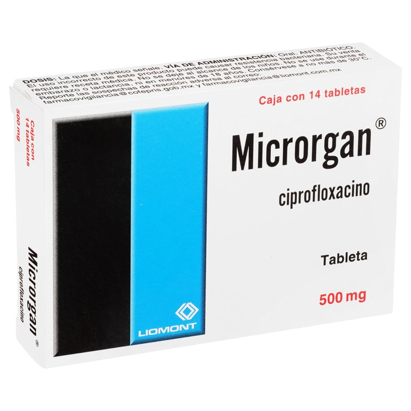 Microrgan 500 Mg Con 14 Tabletas