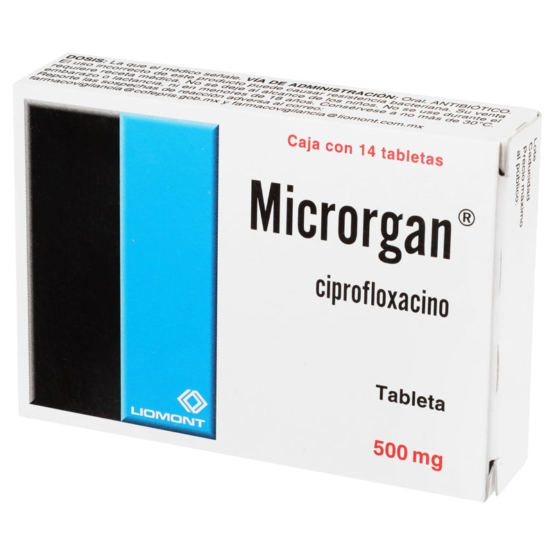 Microrgan 500 Mg Con 14 Tabletas
