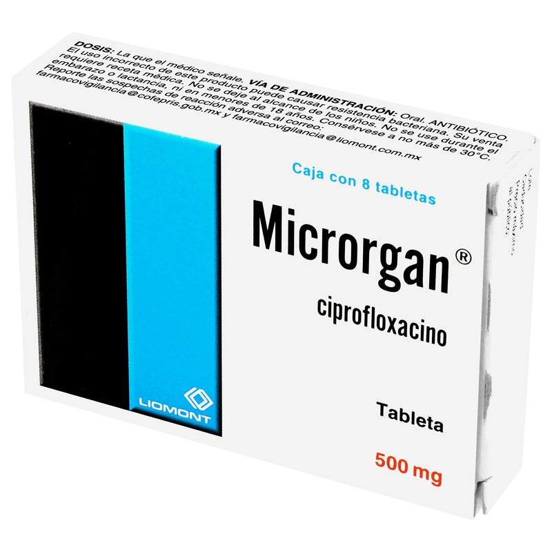 Microrgan 500 Mg Con 8 Capsulas 7501299306444 perfil 7