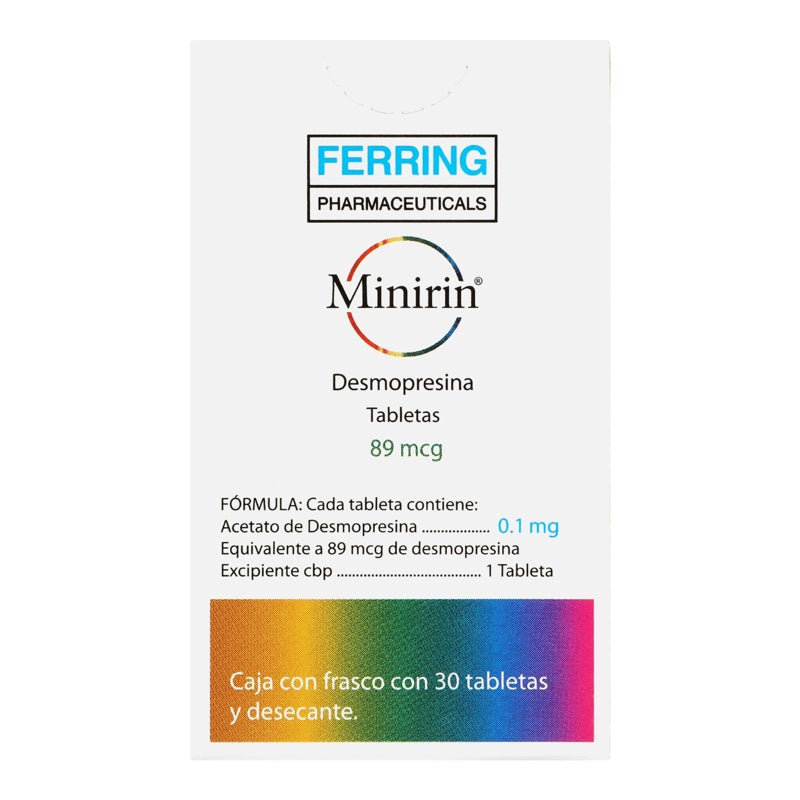Minirin 0.10 Mg Con 30 Tabletas