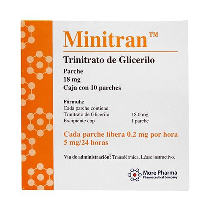 Minitran 18 Mg 5 Mg / 24Hr 10 Parche